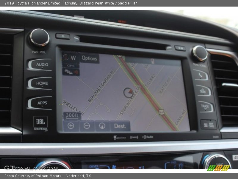 Blizzard Pearl White / Saddle Tan 2019 Toyota Highlander Limited Platinum