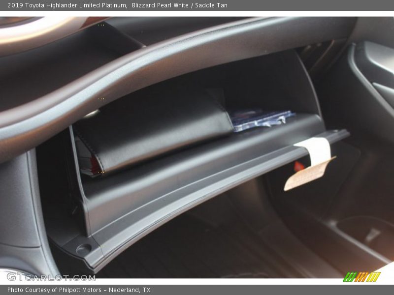 Blizzard Pearl White / Saddle Tan 2019 Toyota Highlander Limited Platinum