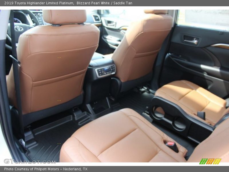 Blizzard Pearl White / Saddle Tan 2019 Toyota Highlander Limited Platinum