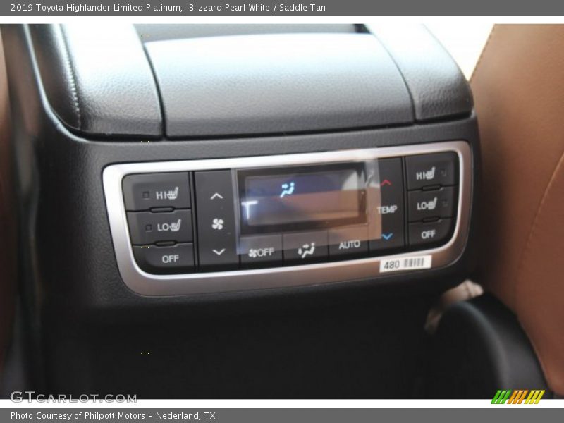 Blizzard Pearl White / Saddle Tan 2019 Toyota Highlander Limited Platinum