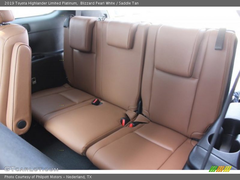 Blizzard Pearl White / Saddle Tan 2019 Toyota Highlander Limited Platinum