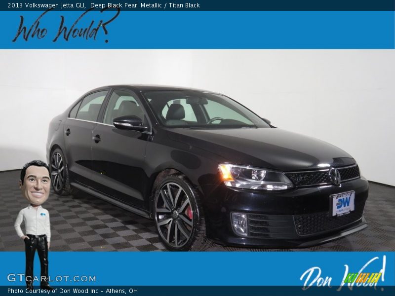 Deep Black Pearl Metallic / Titan Black 2013 Volkswagen Jetta GLI