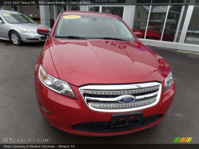 Red Candy Metallic / Charcoal Black 2012 Ford Taurus SEL