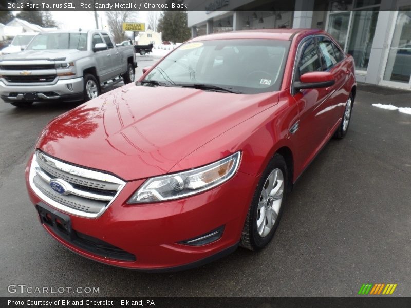 Red Candy Metallic / Charcoal Black 2012 Ford Taurus SEL