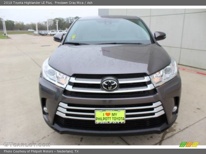 Predawn Gray Mica / Ash 2019 Toyota Highlander LE Plus