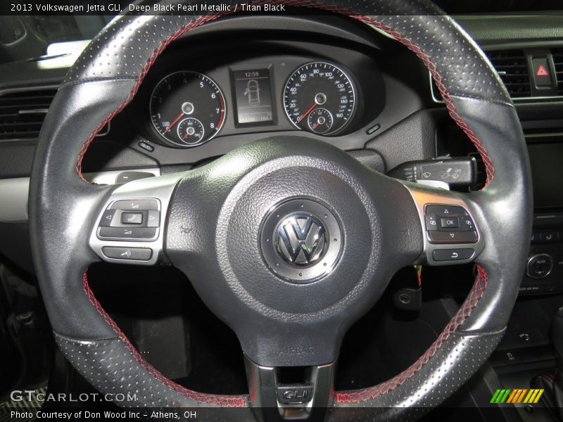Deep Black Pearl Metallic / Titan Black 2013 Volkswagen Jetta GLI