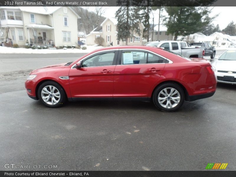 Red Candy Metallic / Charcoal Black 2012 Ford Taurus SEL