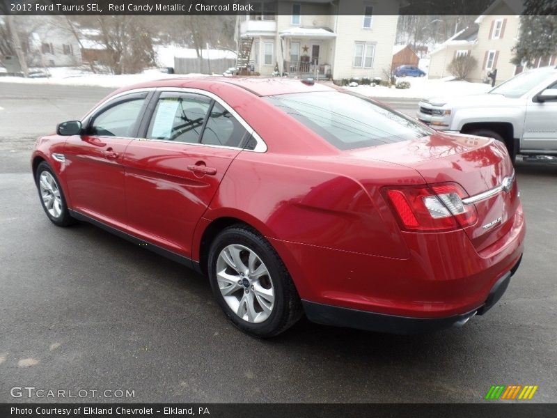Red Candy Metallic / Charcoal Black 2012 Ford Taurus SEL