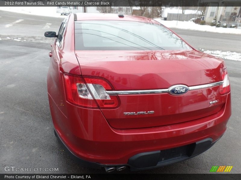 Red Candy Metallic / Charcoal Black 2012 Ford Taurus SEL