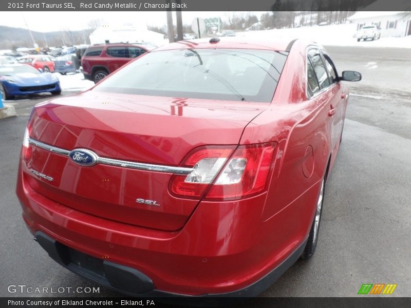 Red Candy Metallic / Charcoal Black 2012 Ford Taurus SEL