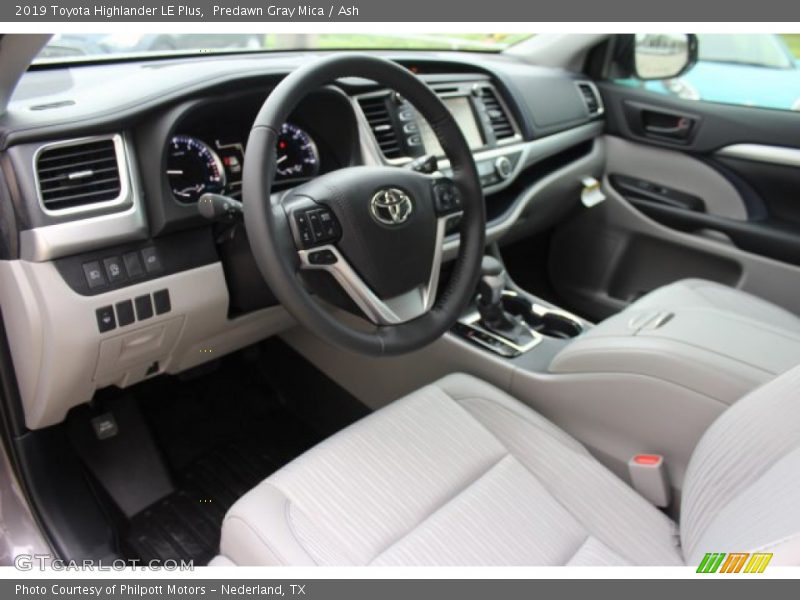 Predawn Gray Mica / Ash 2019 Toyota Highlander LE Plus