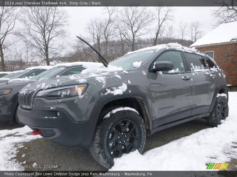 Sting-Gray / Black 2019 Jeep Cherokee Trailhawk 4x4