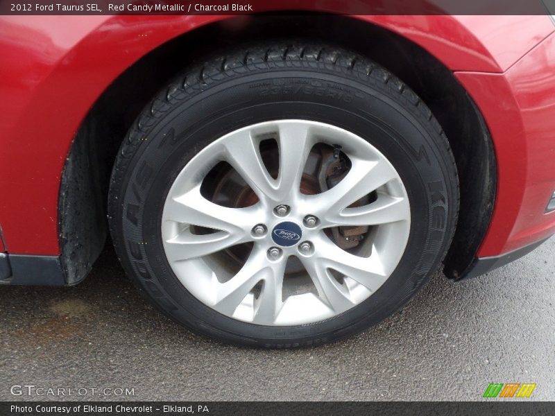 Red Candy Metallic / Charcoal Black 2012 Ford Taurus SEL