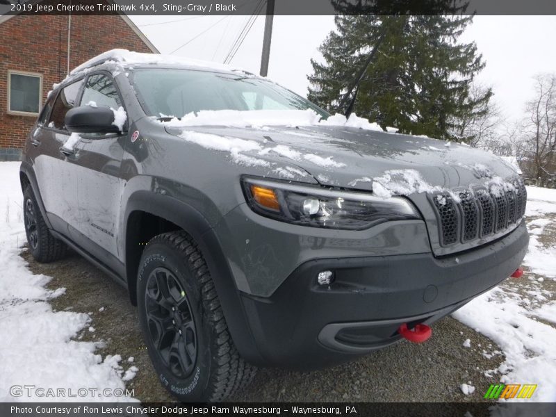 Sting-Gray / Black 2019 Jeep Cherokee Trailhawk 4x4