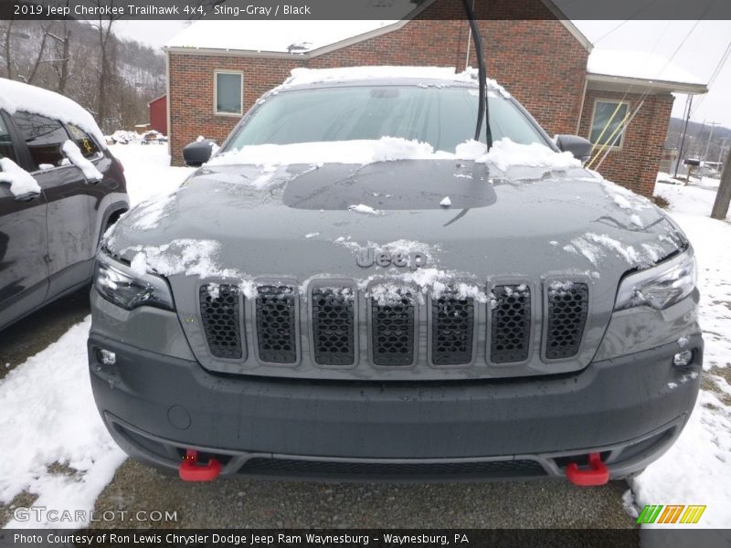 Sting-Gray / Black 2019 Jeep Cherokee Trailhawk 4x4