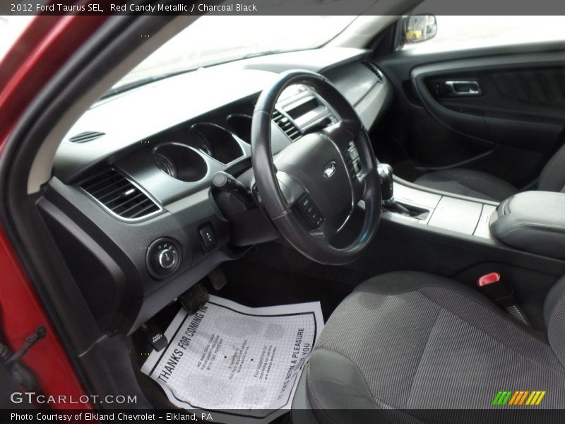 Red Candy Metallic / Charcoal Black 2012 Ford Taurus SEL