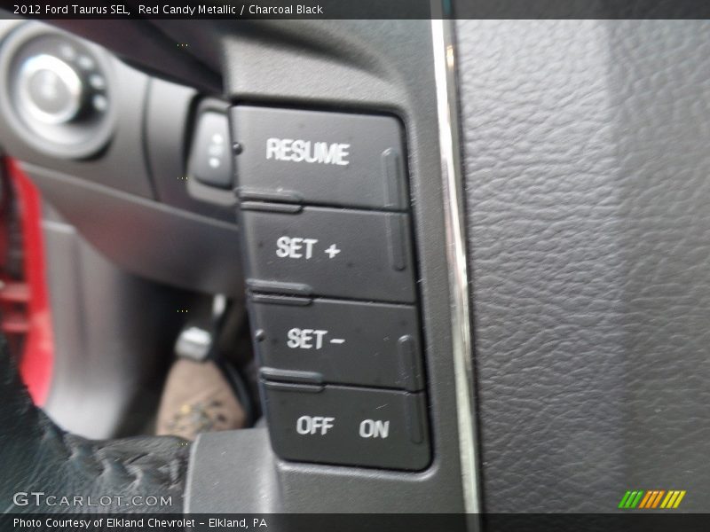 Red Candy Metallic / Charcoal Black 2012 Ford Taurus SEL