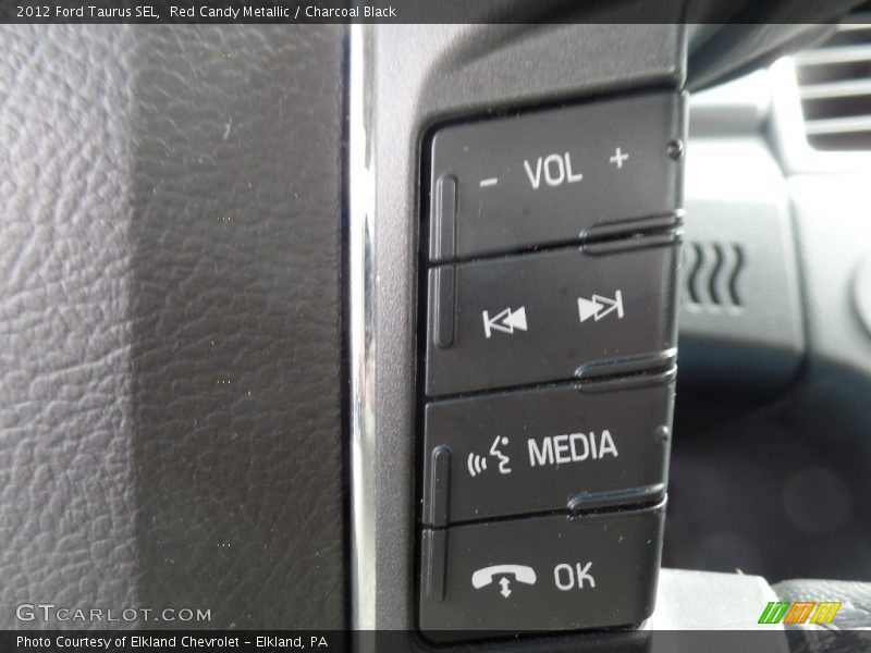 Red Candy Metallic / Charcoal Black 2012 Ford Taurus SEL