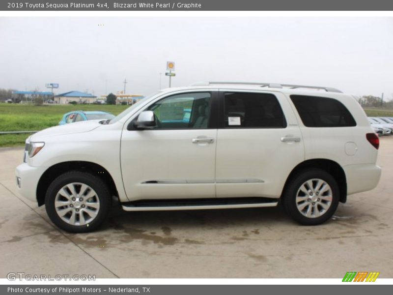 Blizzard White Pearl / Graphite 2019 Toyota Sequoia Platinum 4x4
