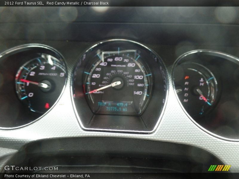 Red Candy Metallic / Charcoal Black 2012 Ford Taurus SEL