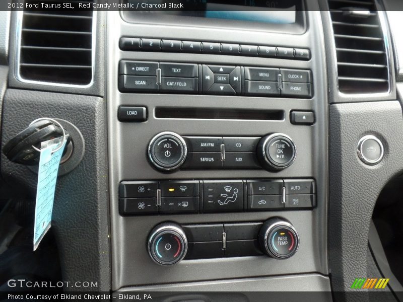 Red Candy Metallic / Charcoal Black 2012 Ford Taurus SEL