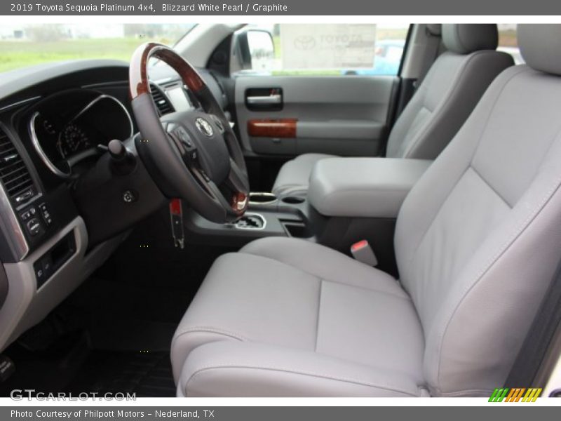 Blizzard White Pearl / Graphite 2019 Toyota Sequoia Platinum 4x4