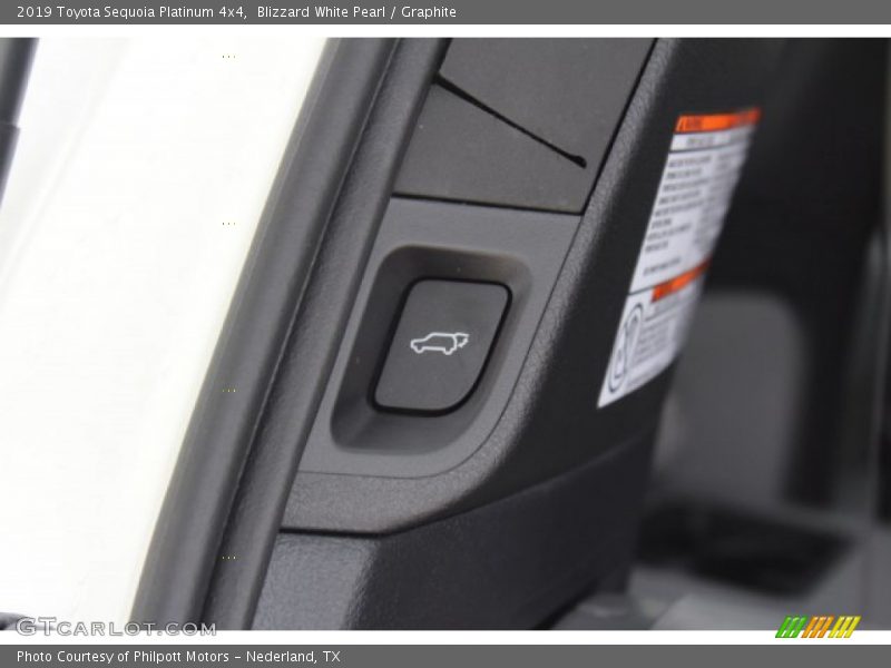 Blizzard White Pearl / Graphite 2019 Toyota Sequoia Platinum 4x4