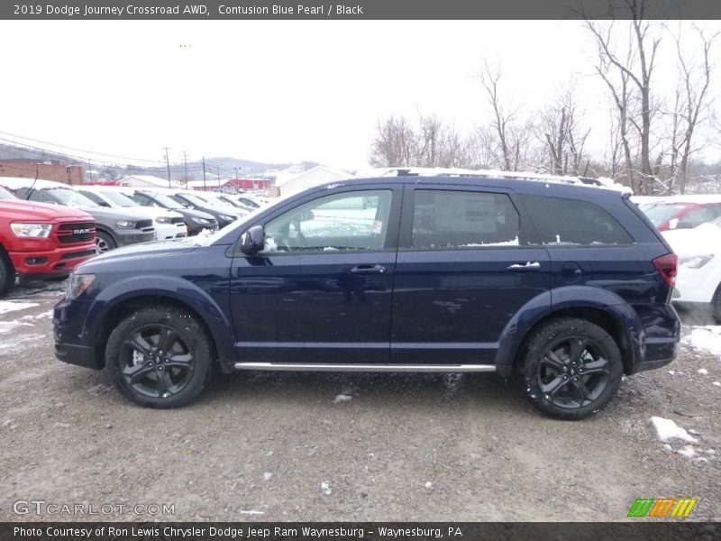 Contusion Blue Pearl / Black 2019 Dodge Journey Crossroad AWD