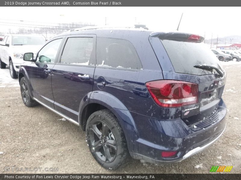 Contusion Blue Pearl / Black 2019 Dodge Journey Crossroad AWD
