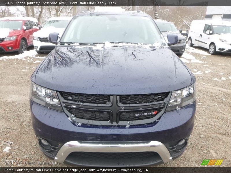 Contusion Blue Pearl / Black 2019 Dodge Journey Crossroad AWD