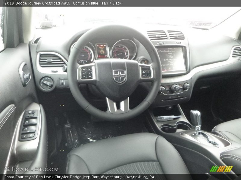 Contusion Blue Pearl / Black 2019 Dodge Journey Crossroad AWD