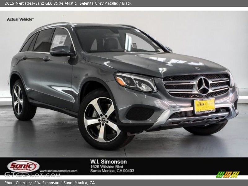 Selenite Grey Metallic / Black 2019 Mercedes-Benz GLC 350e 4Matic