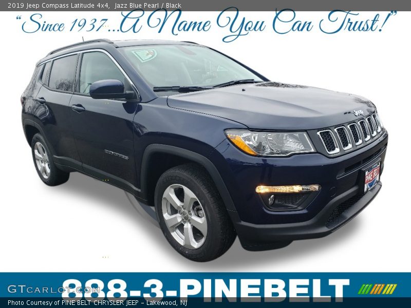 Jazz Blue Pearl / Black 2019 Jeep Compass Latitude 4x4