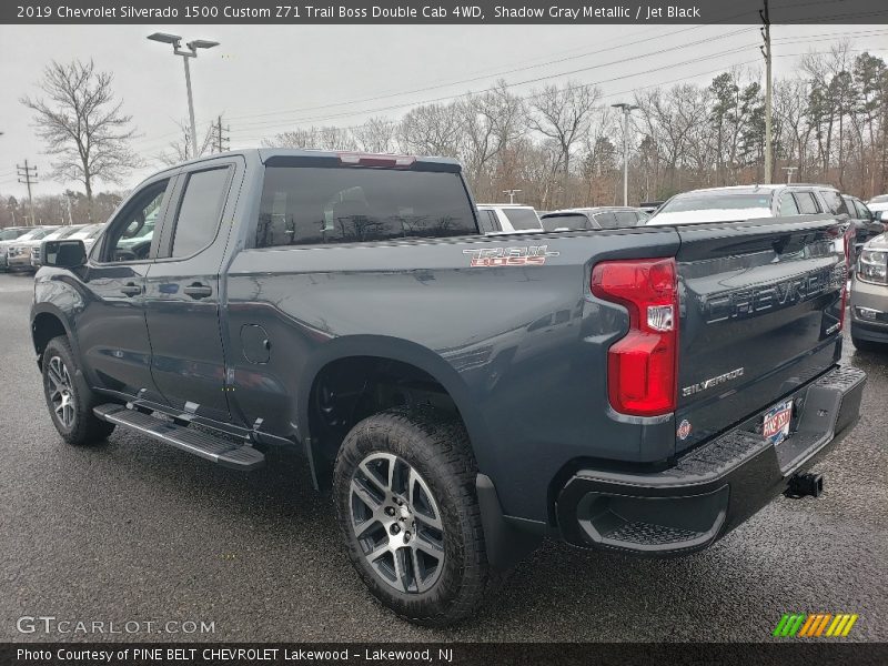 Shadow Gray Metallic / Jet Black 2019 Chevrolet Silverado 1500 Custom Z71 Trail Boss Double Cab 4WD