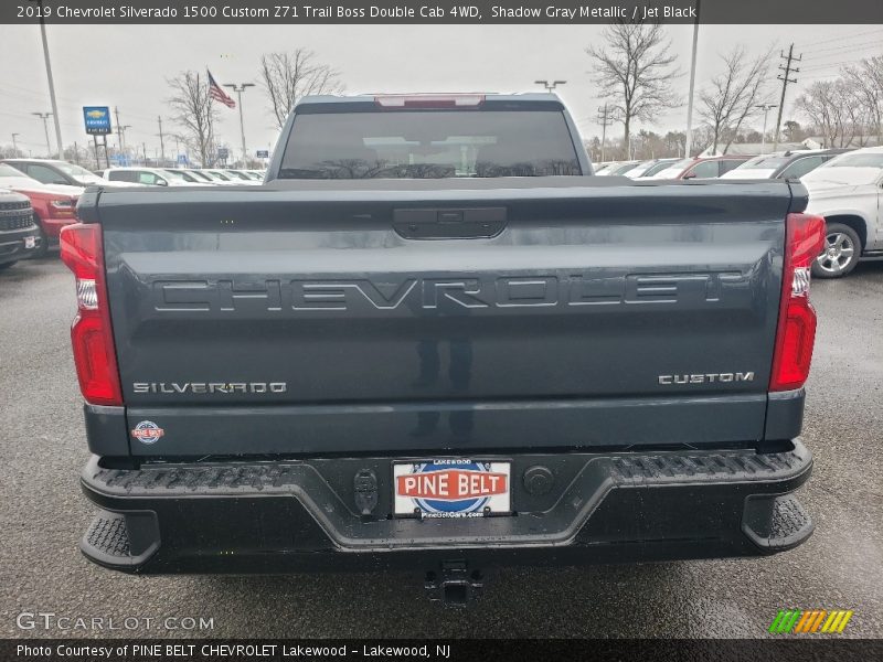 Shadow Gray Metallic / Jet Black 2019 Chevrolet Silverado 1500 Custom Z71 Trail Boss Double Cab 4WD