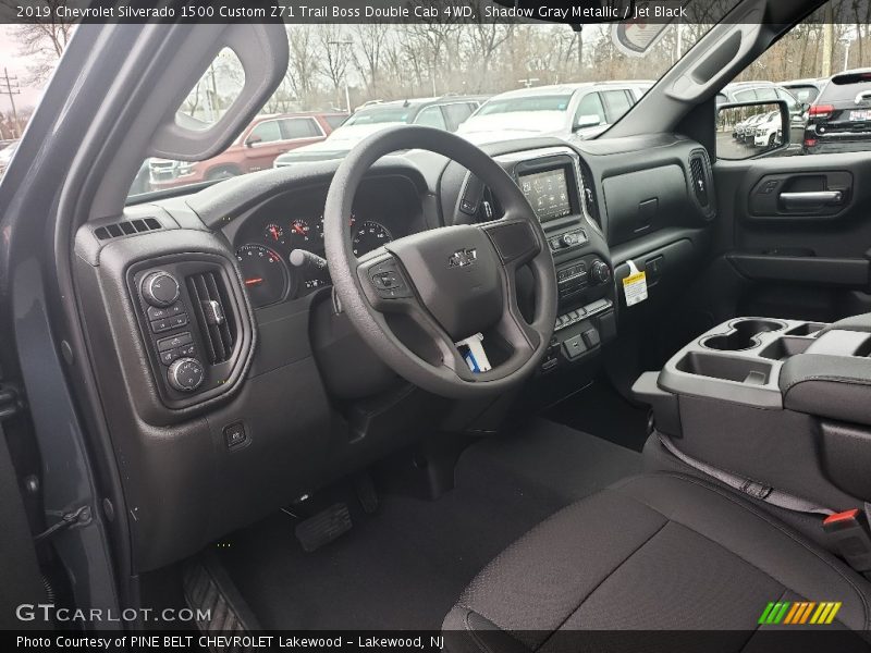 Shadow Gray Metallic / Jet Black 2019 Chevrolet Silverado 1500 Custom Z71 Trail Boss Double Cab 4WD