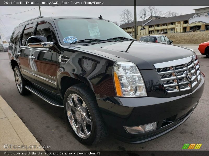 Black Raven / Ebony/Ebony 2011 Cadillac Escalade Luxury AWD