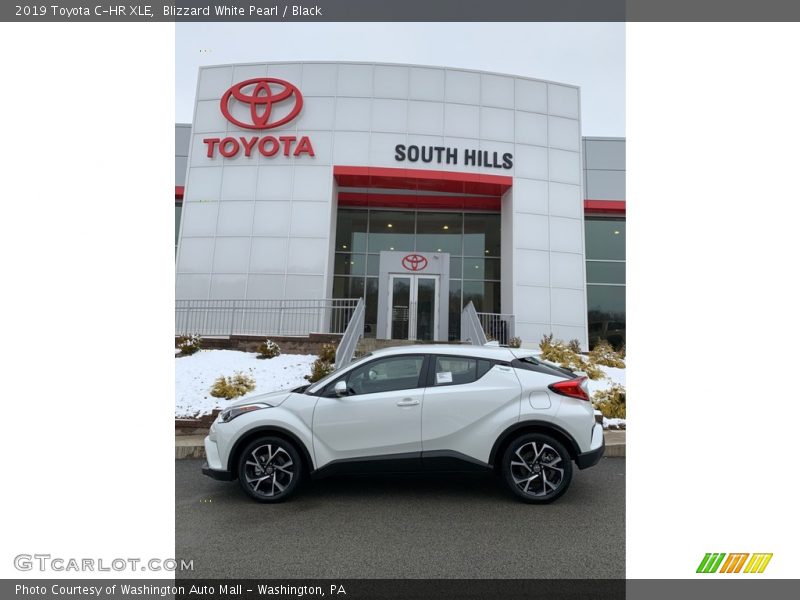 Blizzard White Pearl / Black 2019 Toyota C-HR XLE