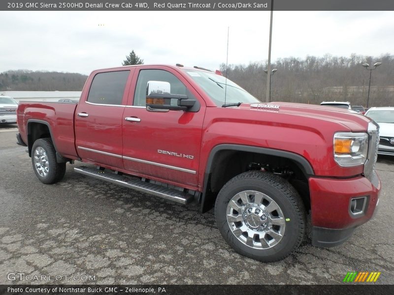 Red Quartz Tintcoat / Cocoa/Dark Sand 2019 GMC Sierra 2500HD Denali Crew Cab 4WD