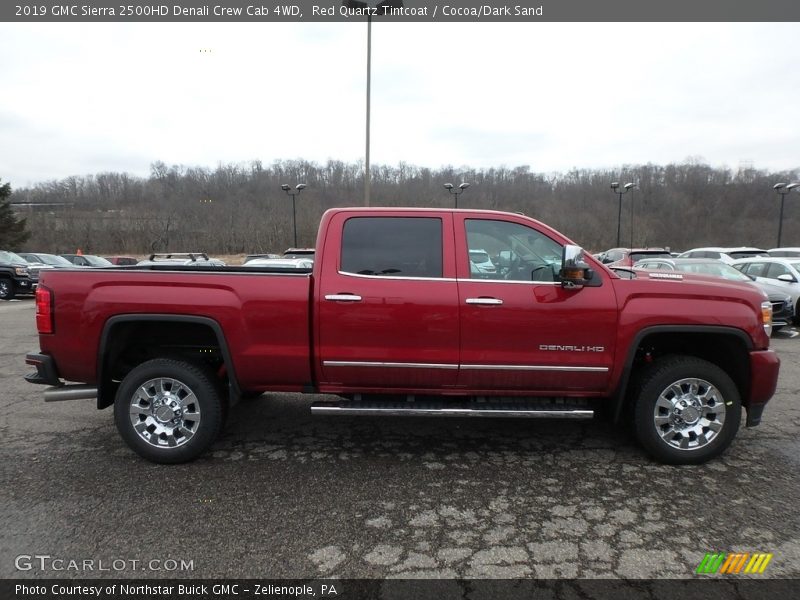 Red Quartz Tintcoat / Cocoa/Dark Sand 2019 GMC Sierra 2500HD Denali Crew Cab 4WD