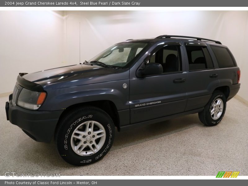 Steel Blue Pearl / Dark Slate Gray 2004 Jeep Grand Cherokee Laredo 4x4