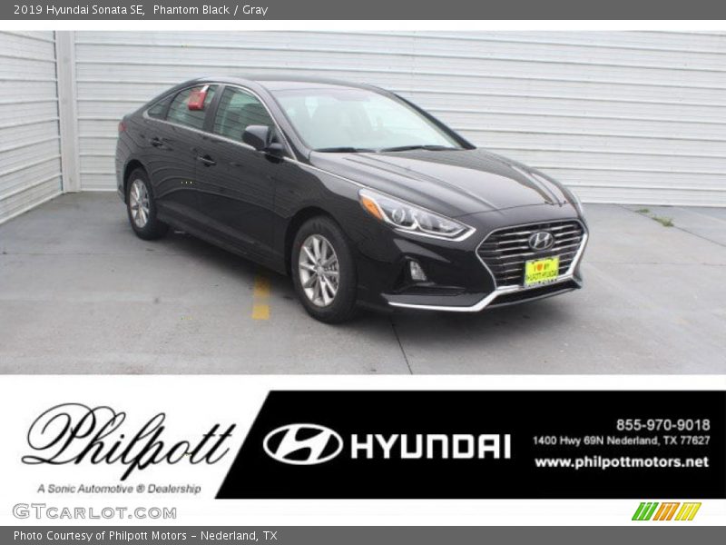 Phantom Black / Gray 2019 Hyundai Sonata SE