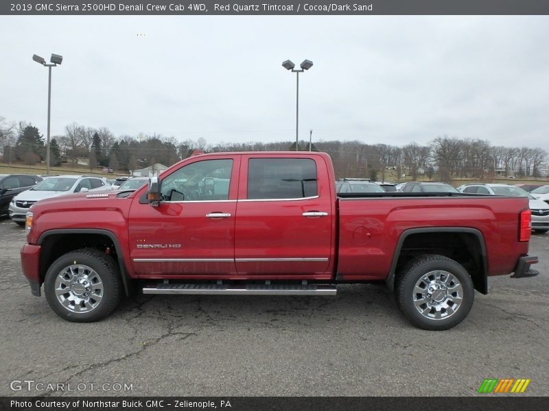Red Quartz Tintcoat / Cocoa/Dark Sand 2019 GMC Sierra 2500HD Denali Crew Cab 4WD