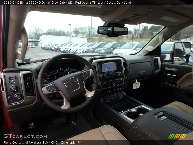 Red Quartz Tintcoat / Cocoa/Dark Sand 2019 GMC Sierra 2500HD Denali Crew Cab 4WD