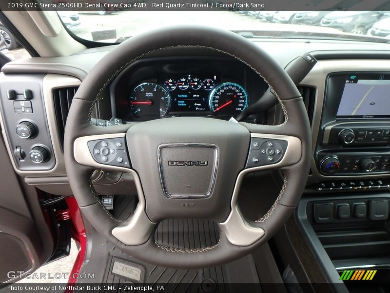 Red Quartz Tintcoat / Cocoa/Dark Sand 2019 GMC Sierra 2500HD Denali Crew Cab 4WD