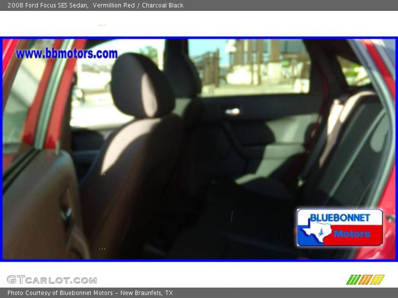 Vermillion Red / Charcoal Black 2008 Ford Focus SES Sedan