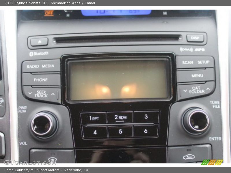 Shimmering White / Camel 2013 Hyundai Sonata GLS