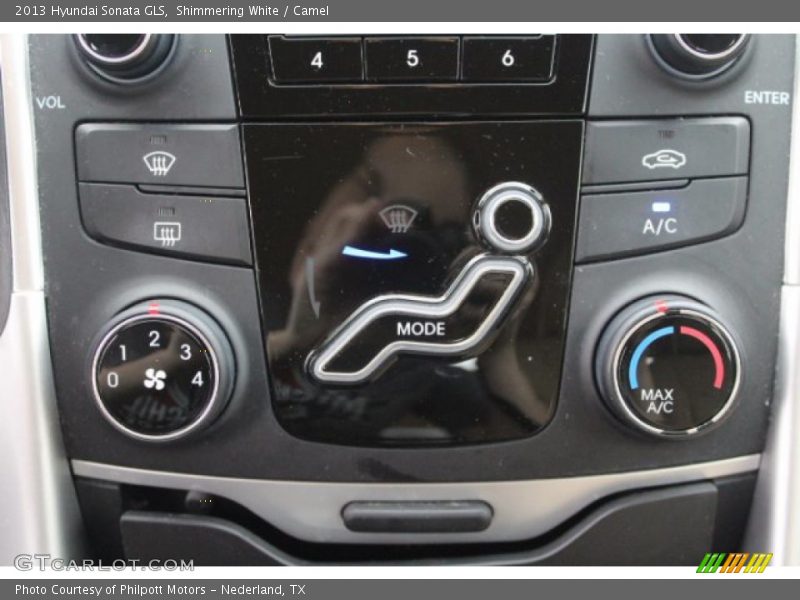 Shimmering White / Camel 2013 Hyundai Sonata GLS