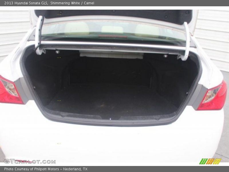 Shimmering White / Camel 2013 Hyundai Sonata GLS