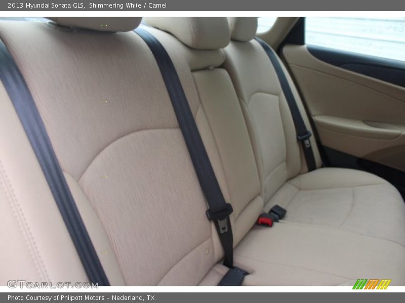 Shimmering White / Camel 2013 Hyundai Sonata GLS